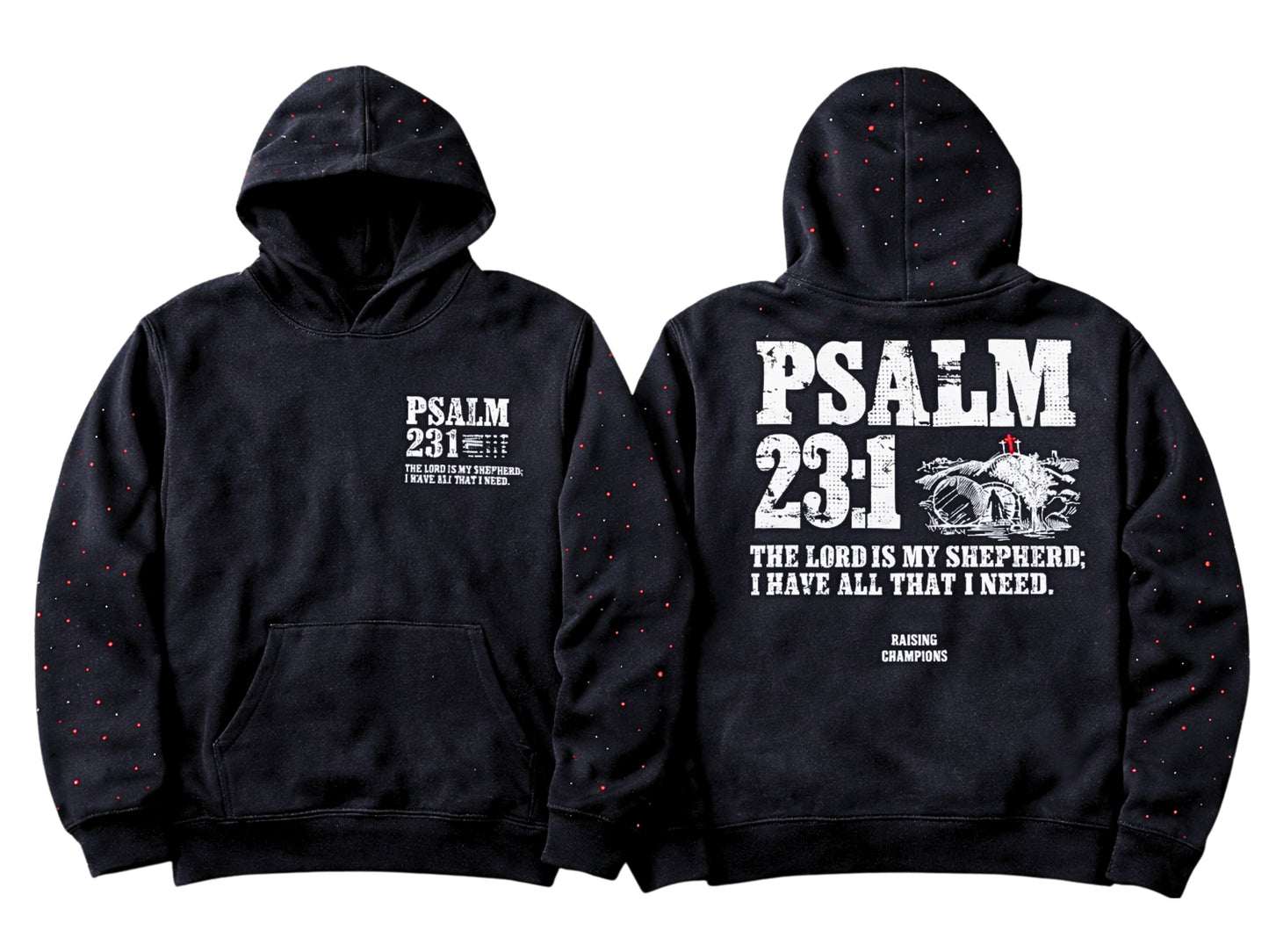 Psalm 23:1 Crystalized Hoodie